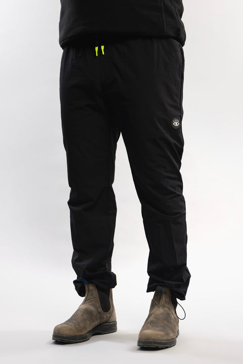 PANTALON NYLON NOIR HOMME