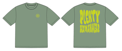 T-SHIRT SAUGE/NÉON