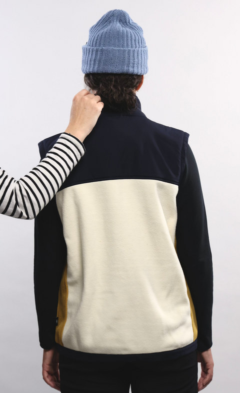 VESTE SANS-MANCHE TILLEUL CRÈME