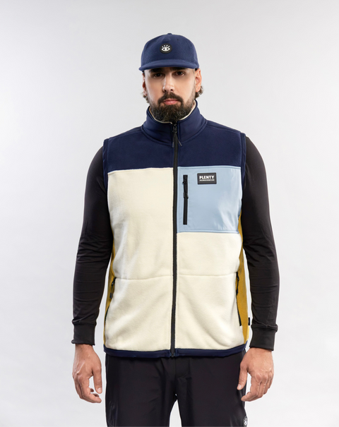 VESTE SANS-MANCHE TILLEUL CRÈME